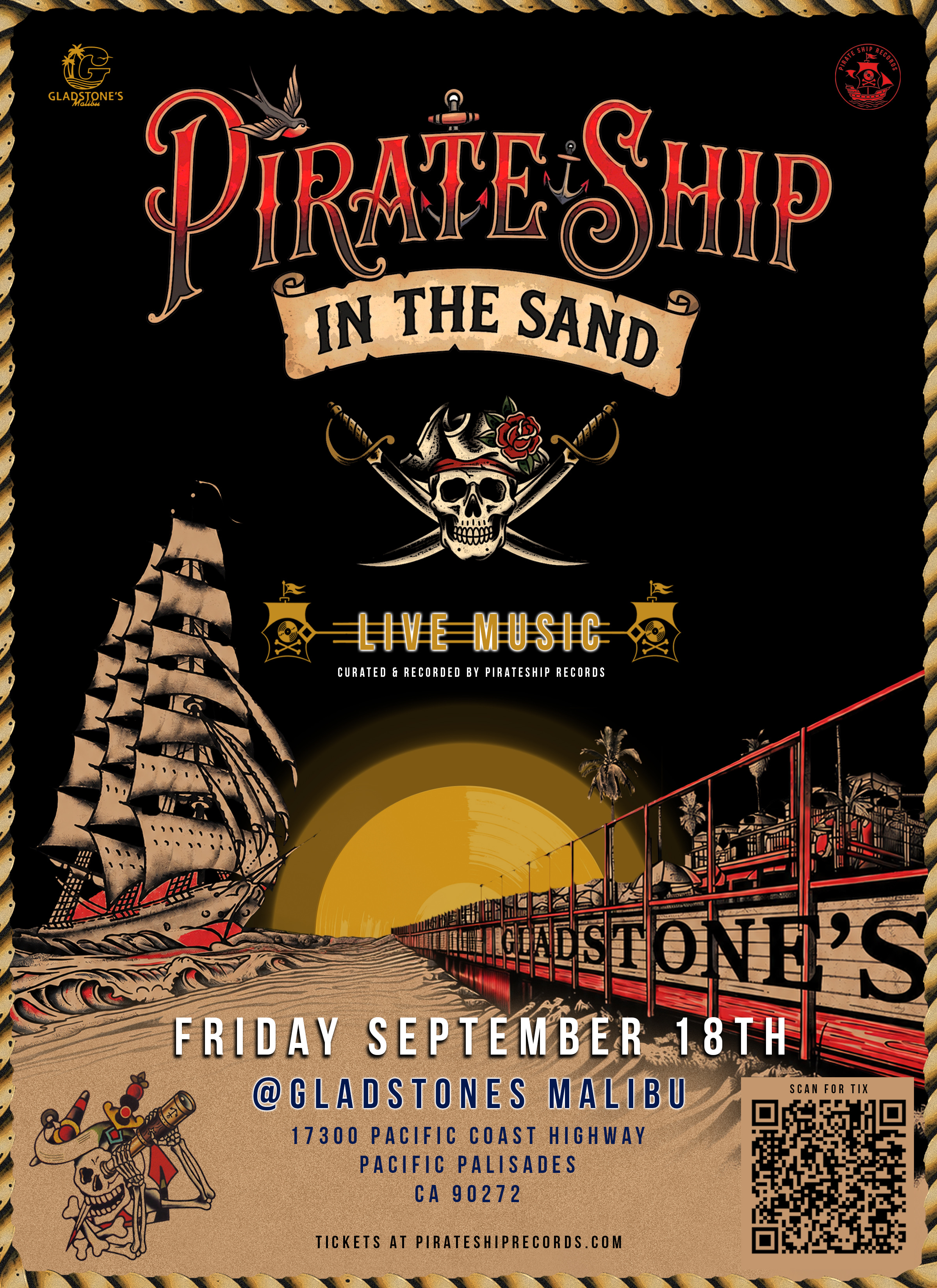Upcoming Pirate Ship Records event artwork